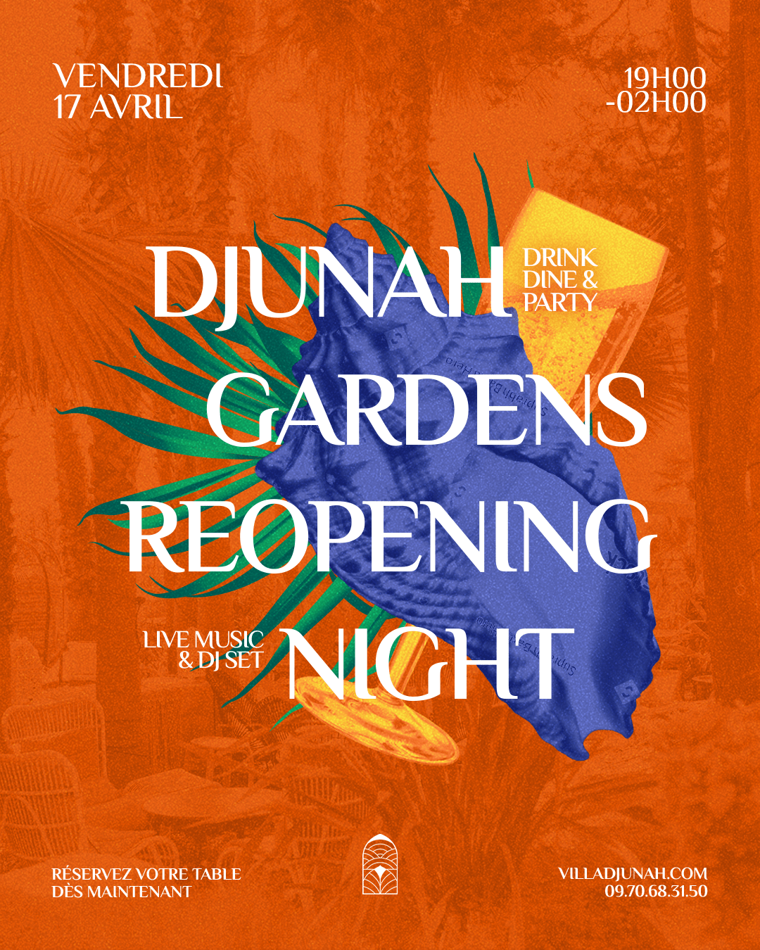 DJUNAH GARDENS REOPENING – 17/04/2026 - Villa Djunah