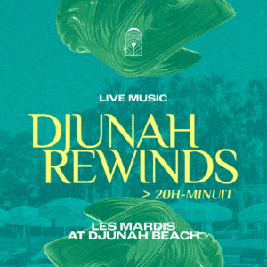 Djunah Beach, apero, dinner & live music